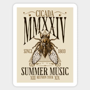 Cicada 2024 Reunion Tour - Brood XIX Brood XIII Sticker